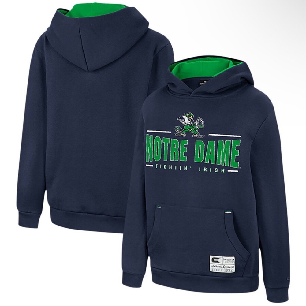NWT Youth Notre Dame Fighting Irish Lead Guitarist Colosseum Hoodie